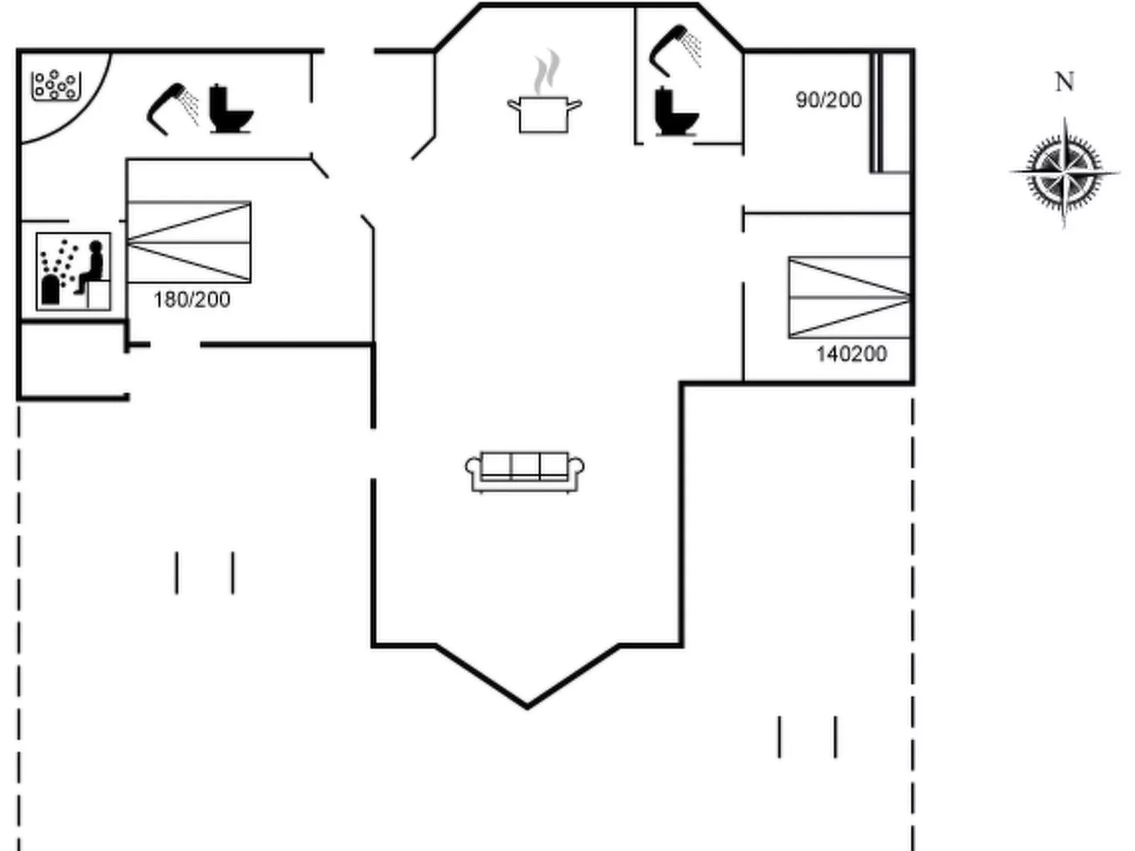 "Ilsi" - 275m from the sea-Inside