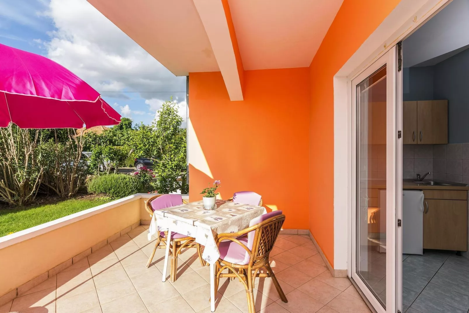 Apartments Albi, Zaton-Studio A2, ca. 25 qm, bei Belegung mit 1-2 Erw.-Terrassenbalkon
