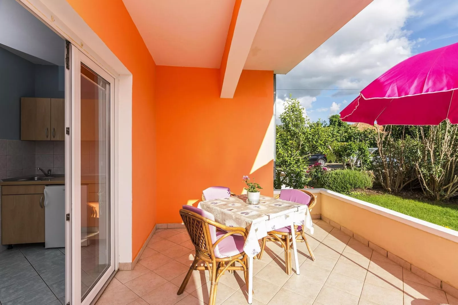Apartments Albi, Zaton-Studio A2, ca. 25 qm, bei Belegung mit 1-2 Erw.-Terrassenbalkon