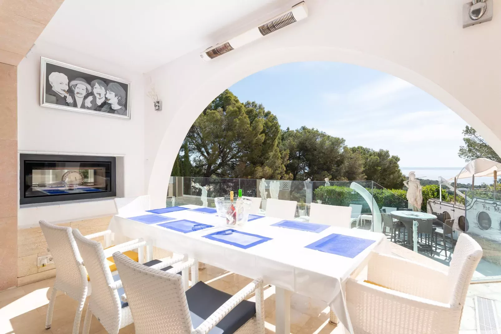 Villa Ocean View-Außenbereich Sommer