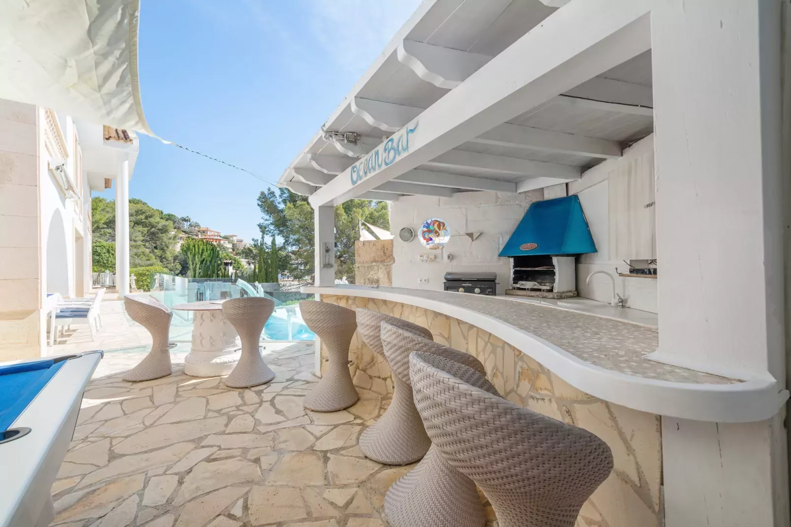 Villa Ocean View-Außenbereich Sommer
