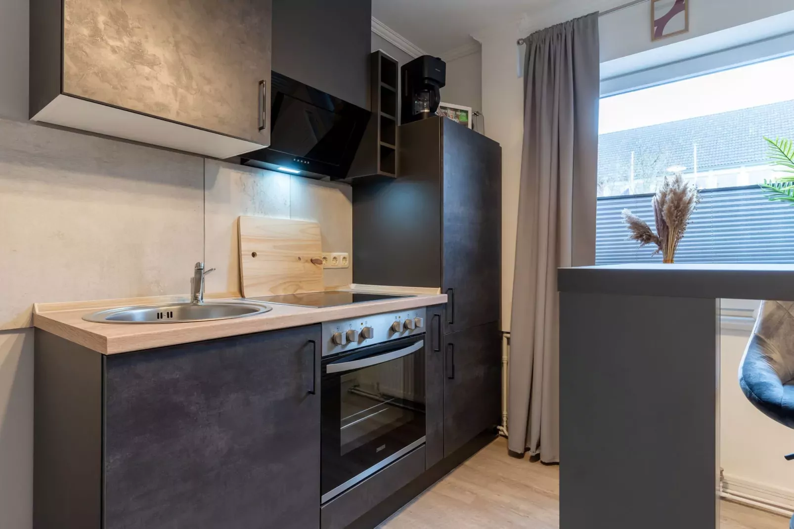 Ferienwohnung Am Schloßpark-Kitchen