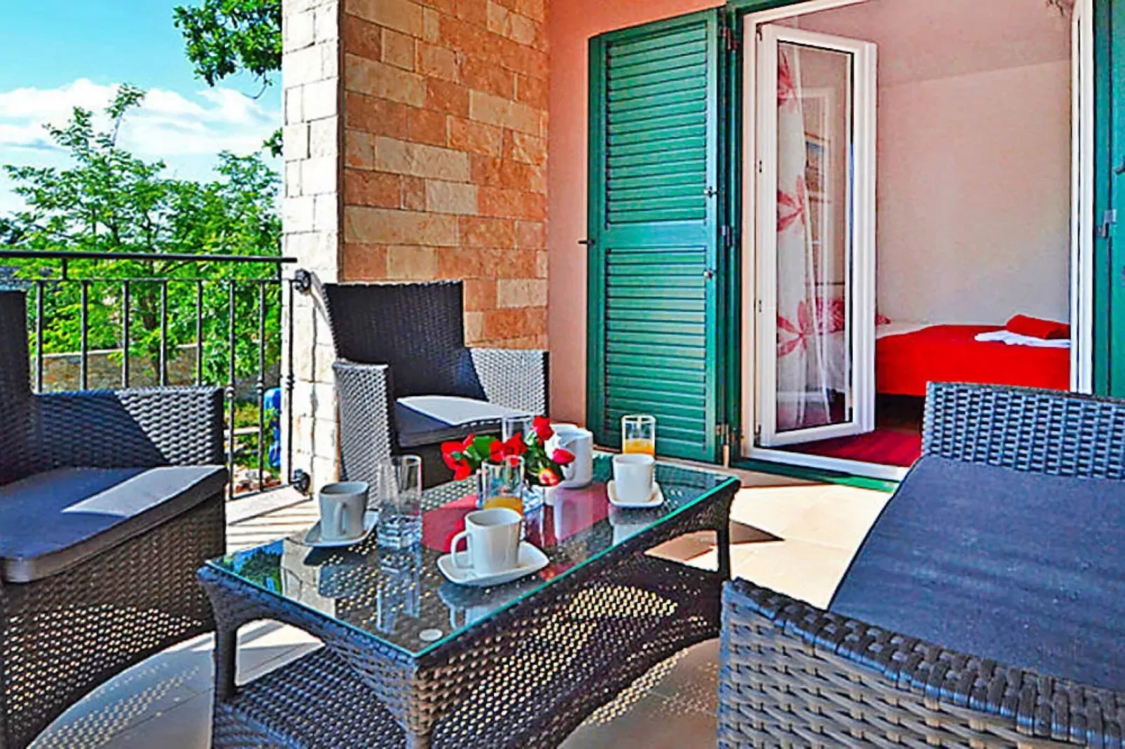 Holiday home, Privlaka-Ferienhaus Ruza, ca. 90 qm, bei Belegung mit 5-6 Personen-Balcon-terrasse