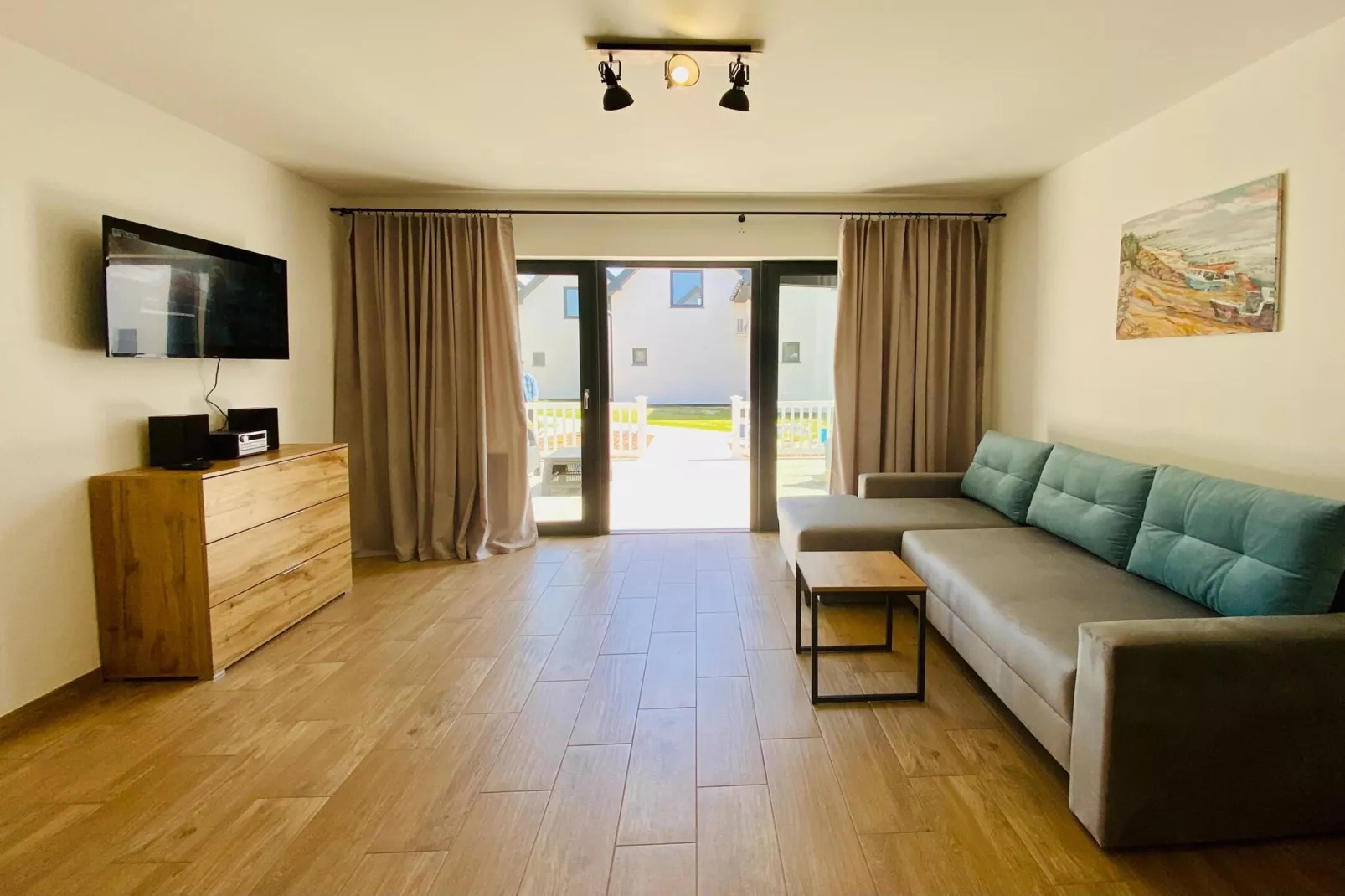 Piętrowe domy wakacyjne dla 4 osób Jarosławiec-Living room