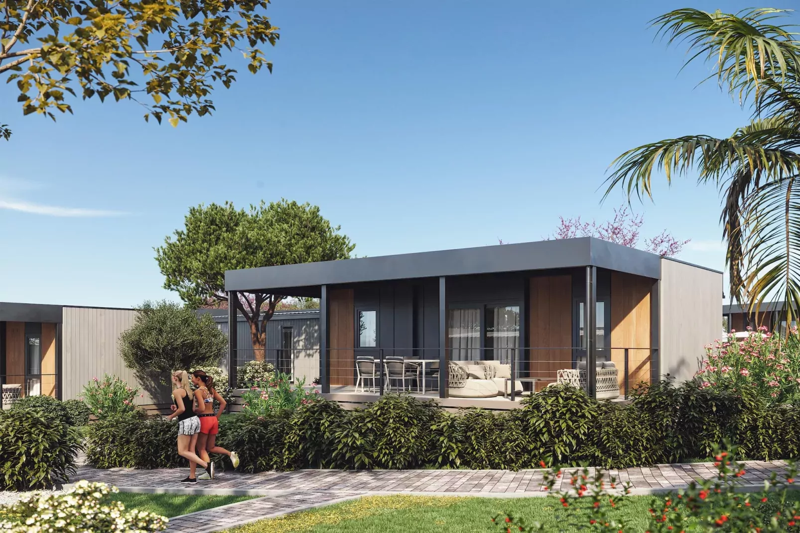 Aminess Sirena Campsite - Mobile home Premium - Novigrad - Istria-Außenbereich Sommer