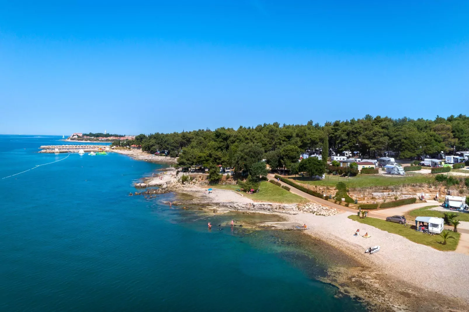 Aminess Sirena Campsite - Mobile home Premium - Novigrad - Istria-Gebiete Sommer 1 km