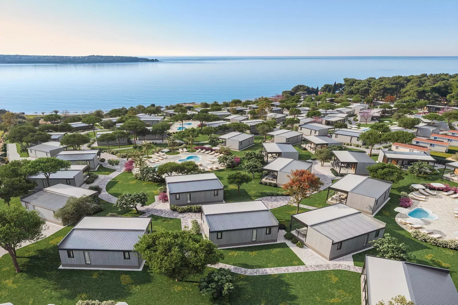 Aminess Sirena Campsite - Mobile home Premium - Novigrad - Istria-Aussicht