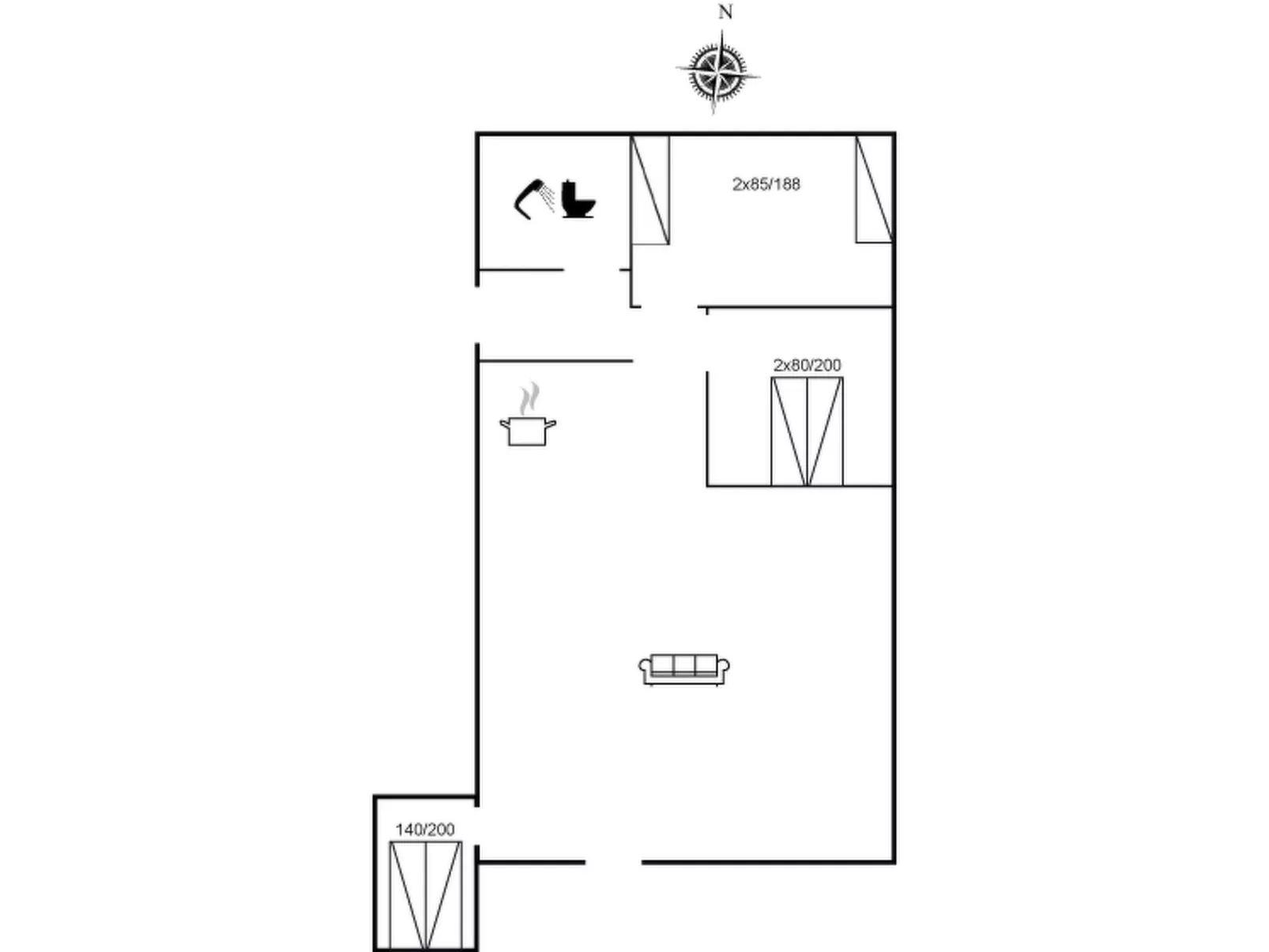 "Filippa" - 900m from the sea-Inside