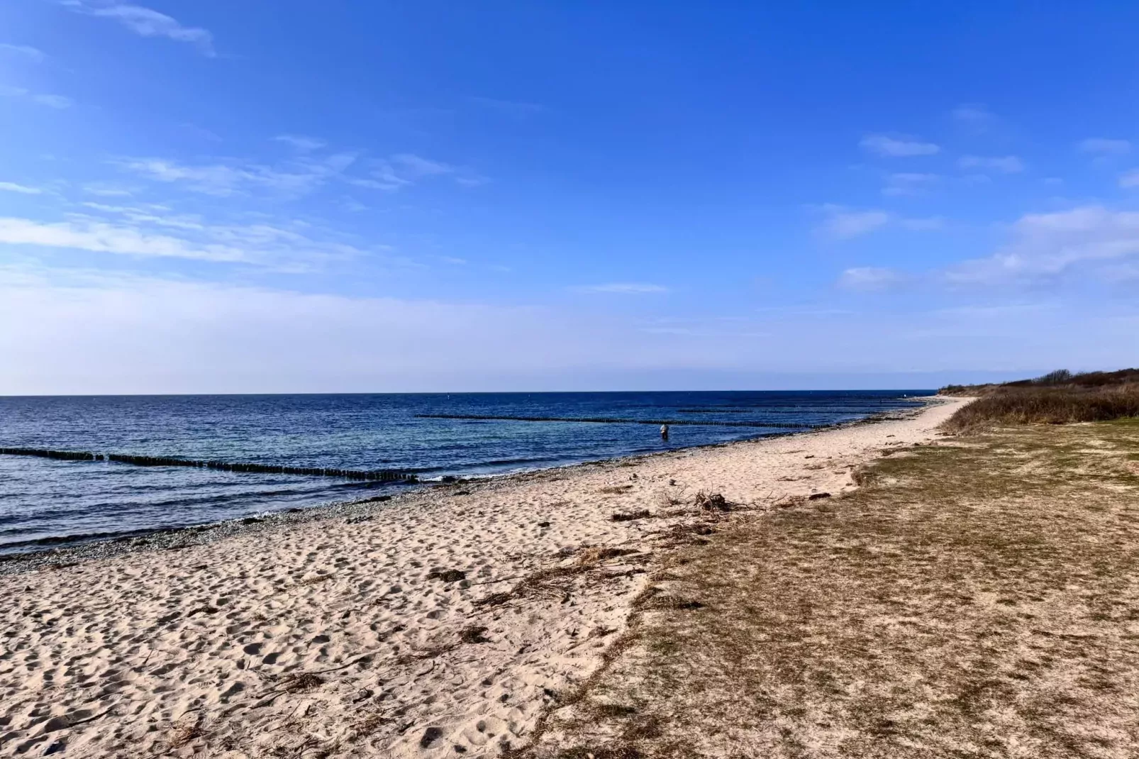 Ostsee-Haus Windland auf der Insel-Gebiete Sommer 1 km