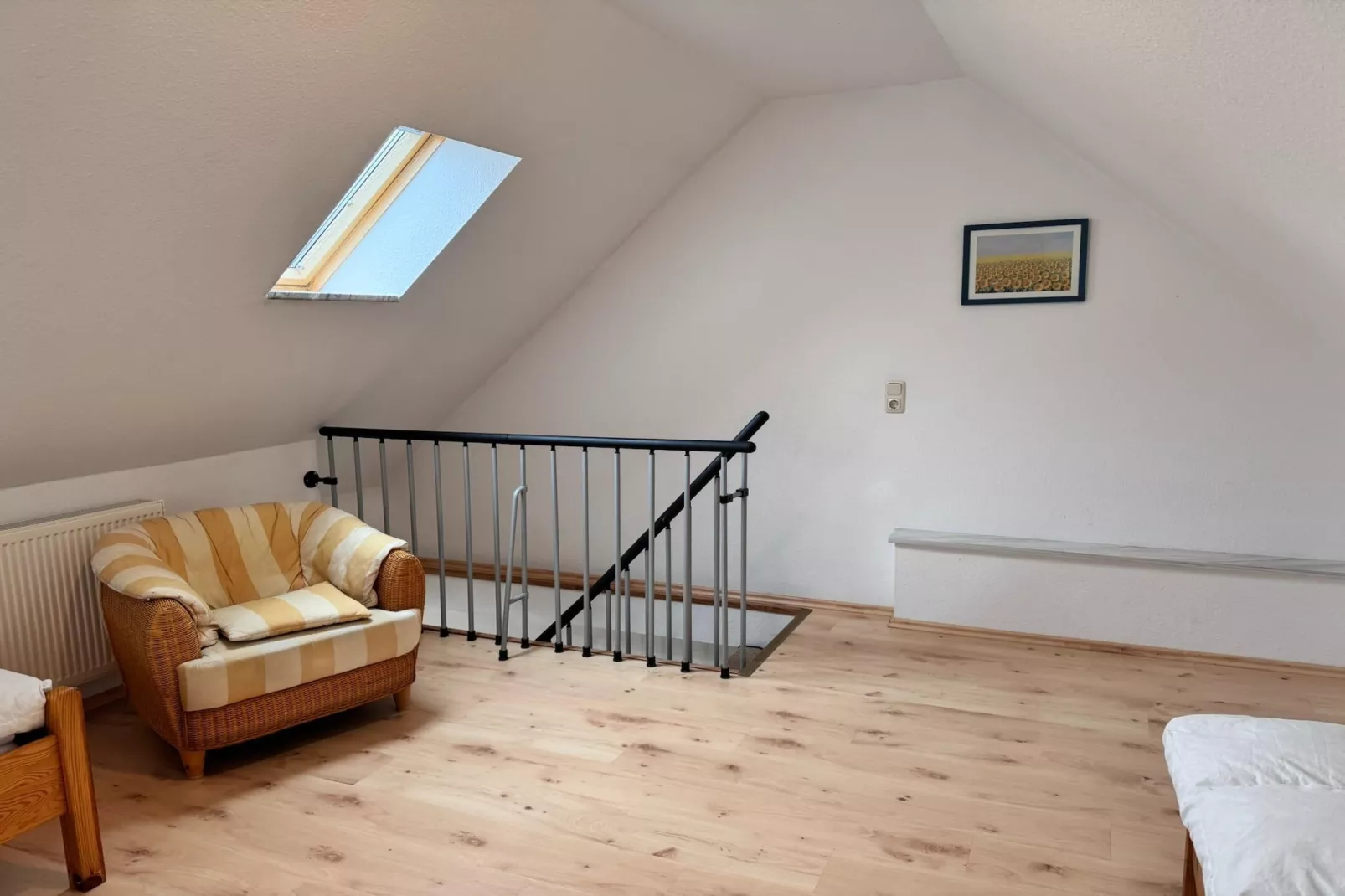 Bernstein mit Balkon am Sandstrand-Bedroom