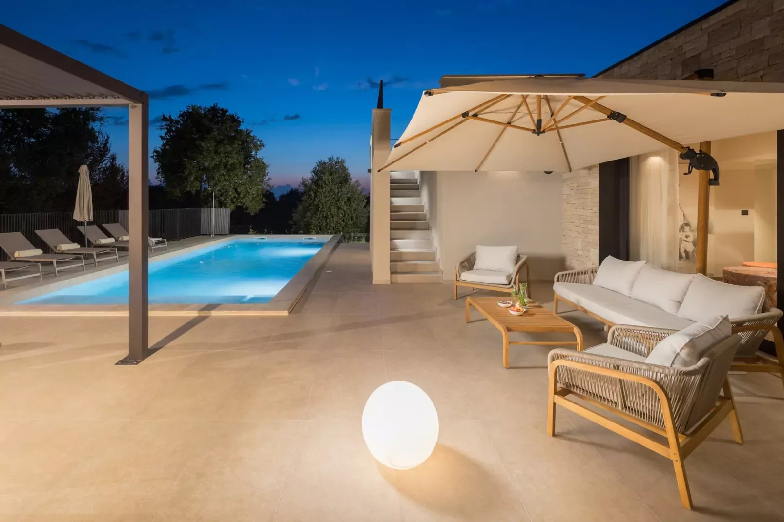 Luxury Villa Casa Maria-Terrassenbalkon