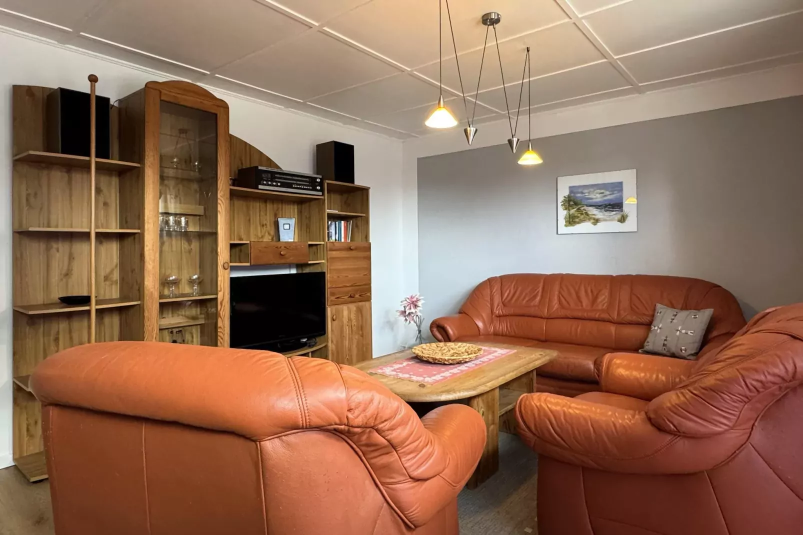 Das DarßHaus mit Kamin und Garten-Living room