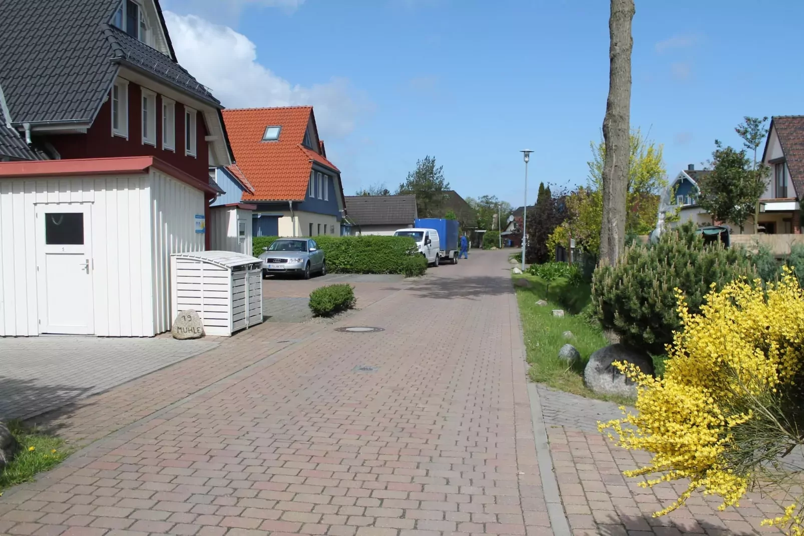 Das DarßHaus mit Kamin und Garten-Areas summer 1km