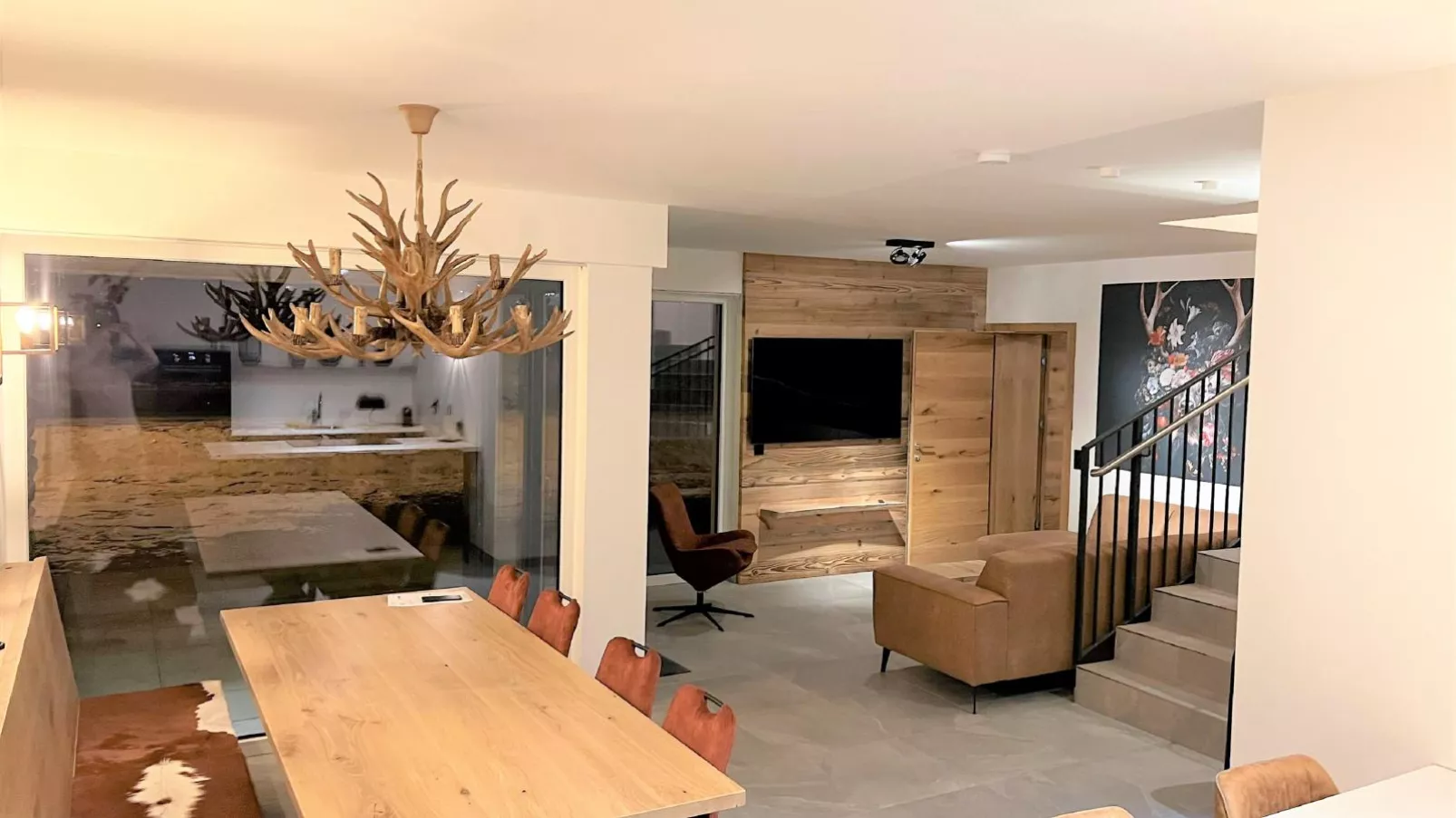 Bergzicht-Wohnzimmer