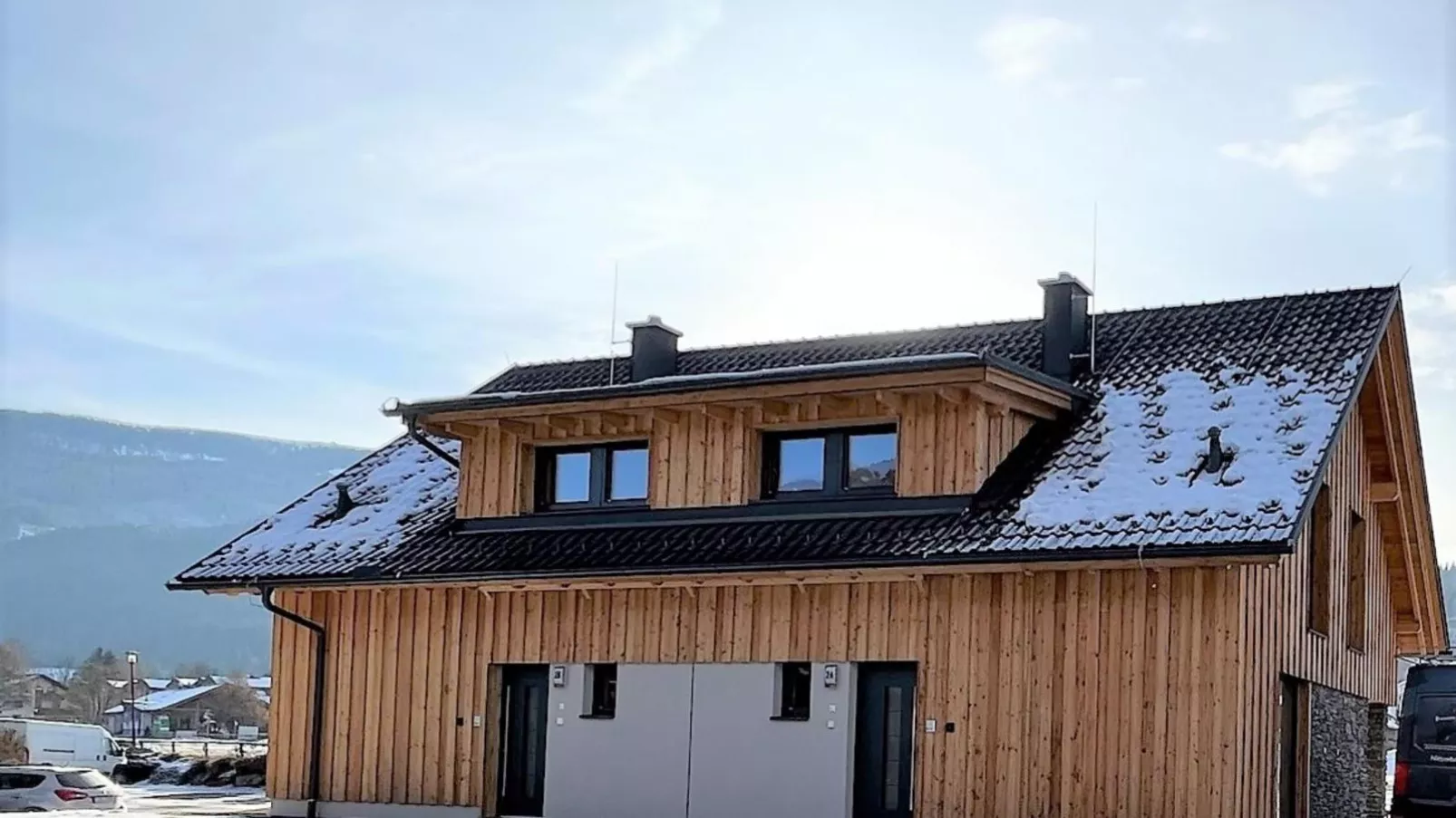 Bergzicht-Außenbereich Winter