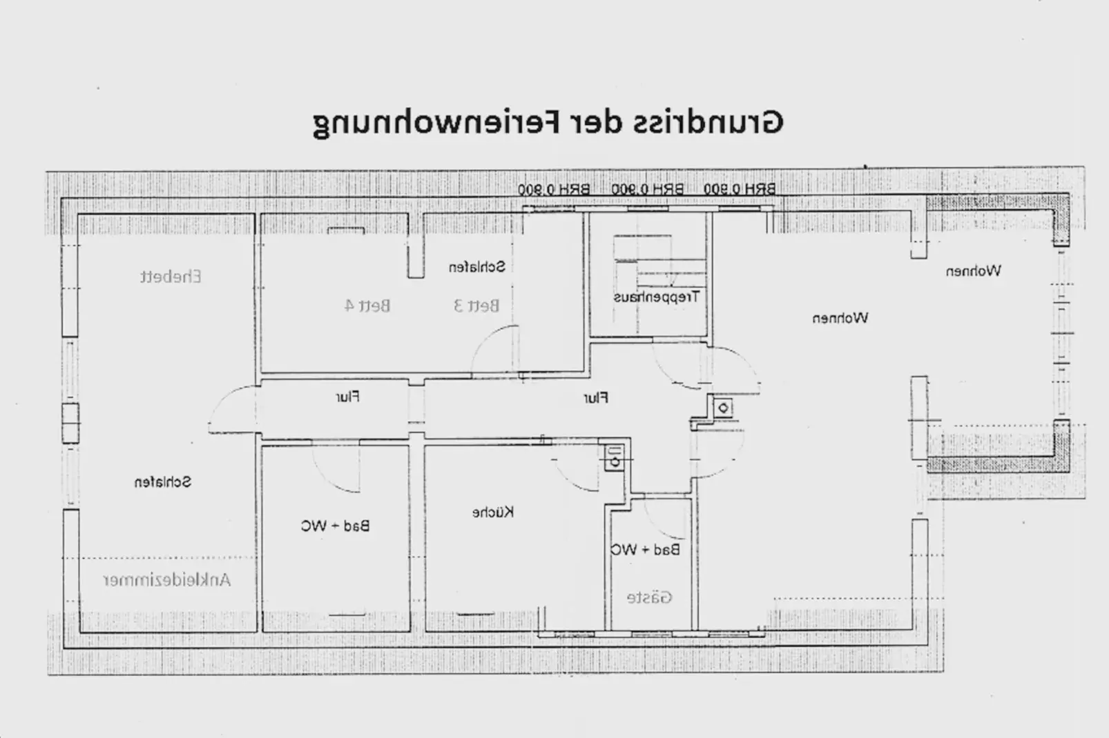 Ferienwohnung Frankenberg-Plan d'étage