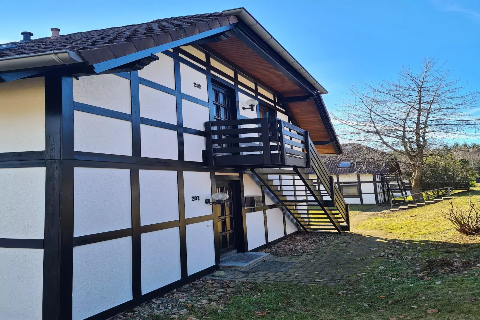 Am Sternberg-Exterior in summer
