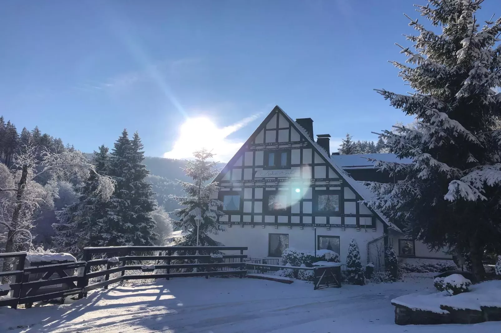 Landhaus Winterberg-Außenbereich Winter