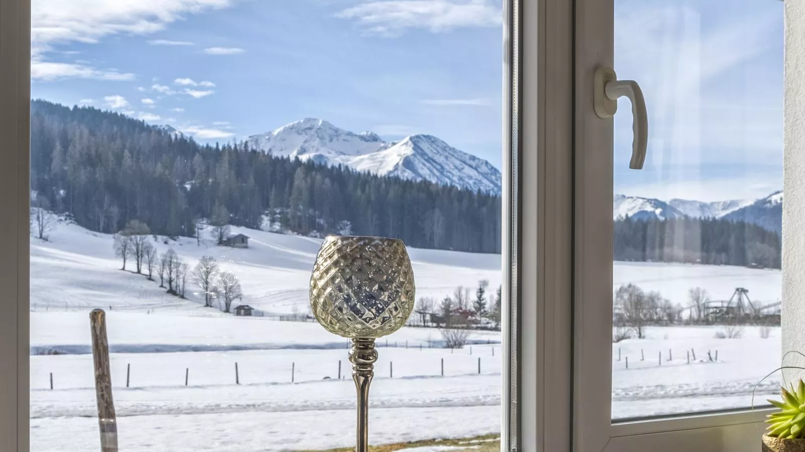 Alpenglück-Aussicht Winter