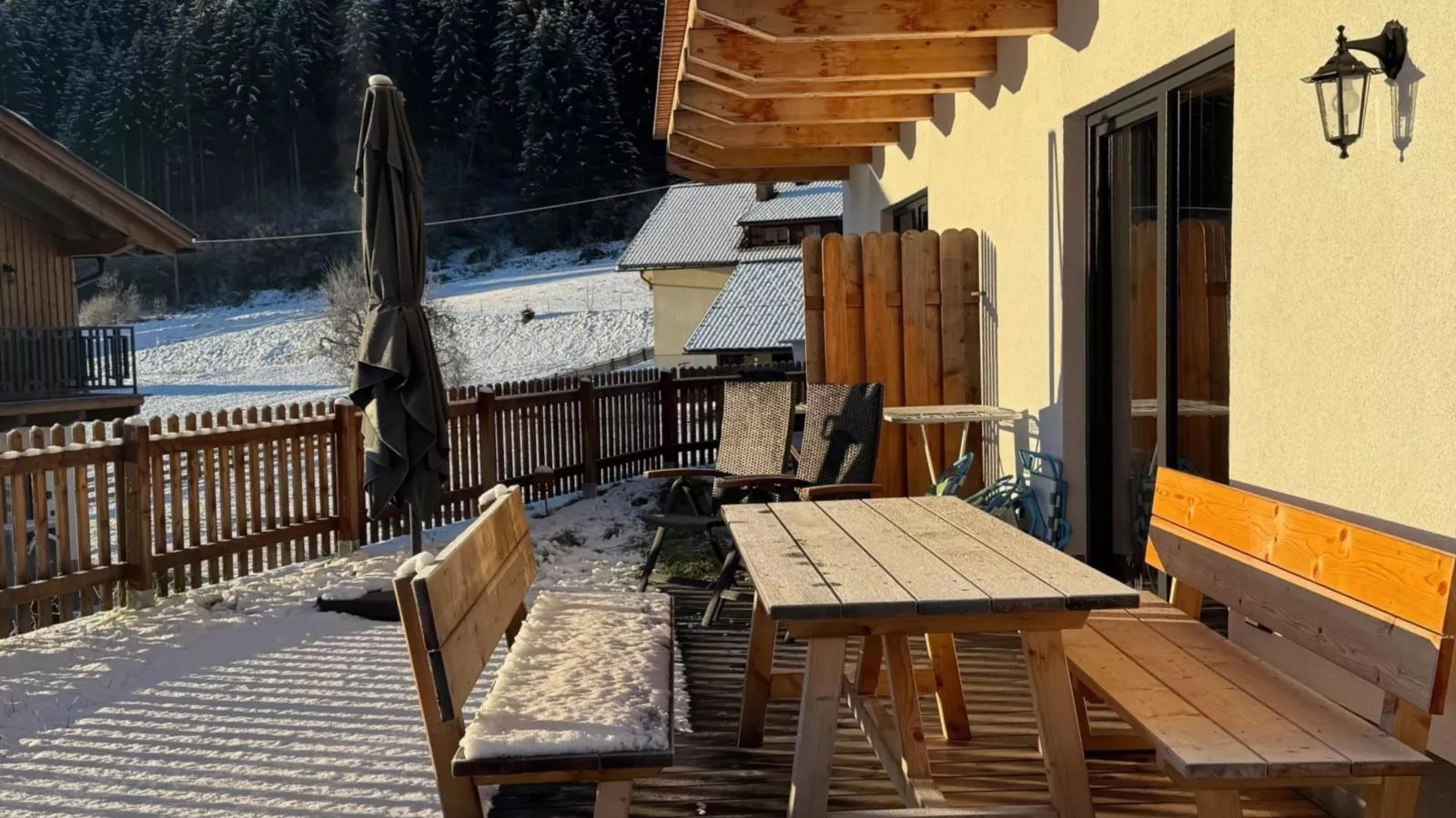 Obermöschach 10A-Garten Winter
