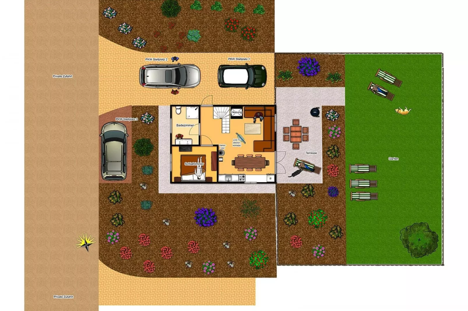 Blockhaus II-Floor plan