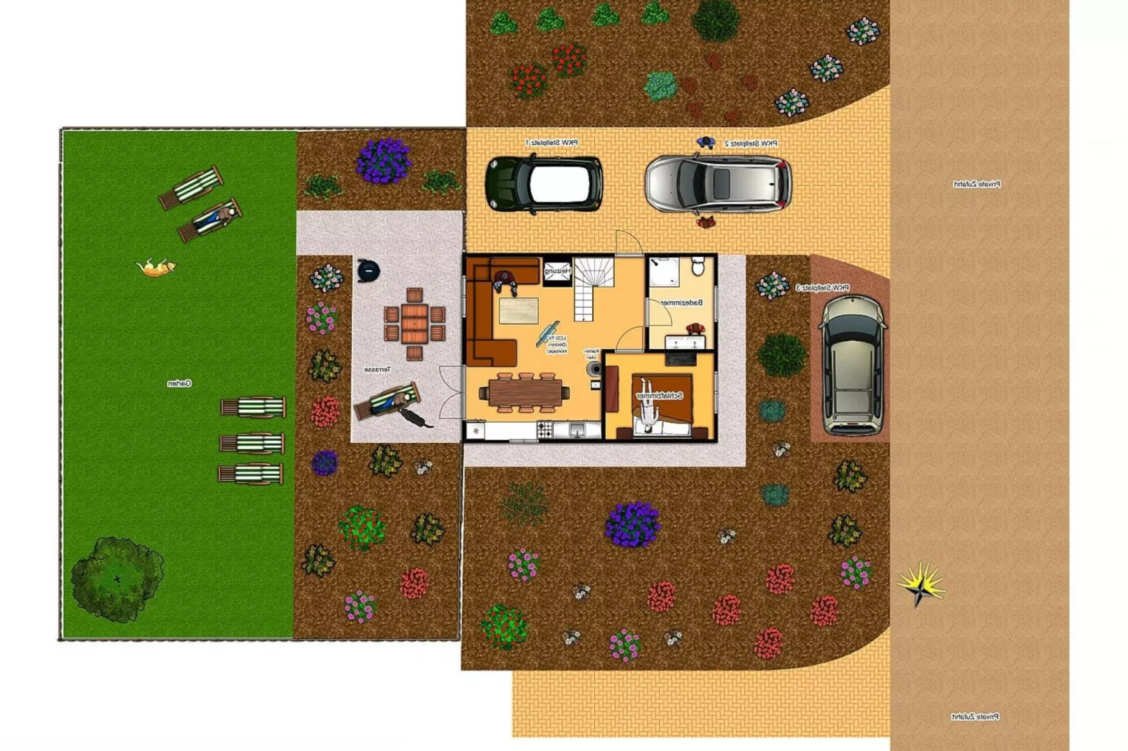 Blockhaus II-Floor plan