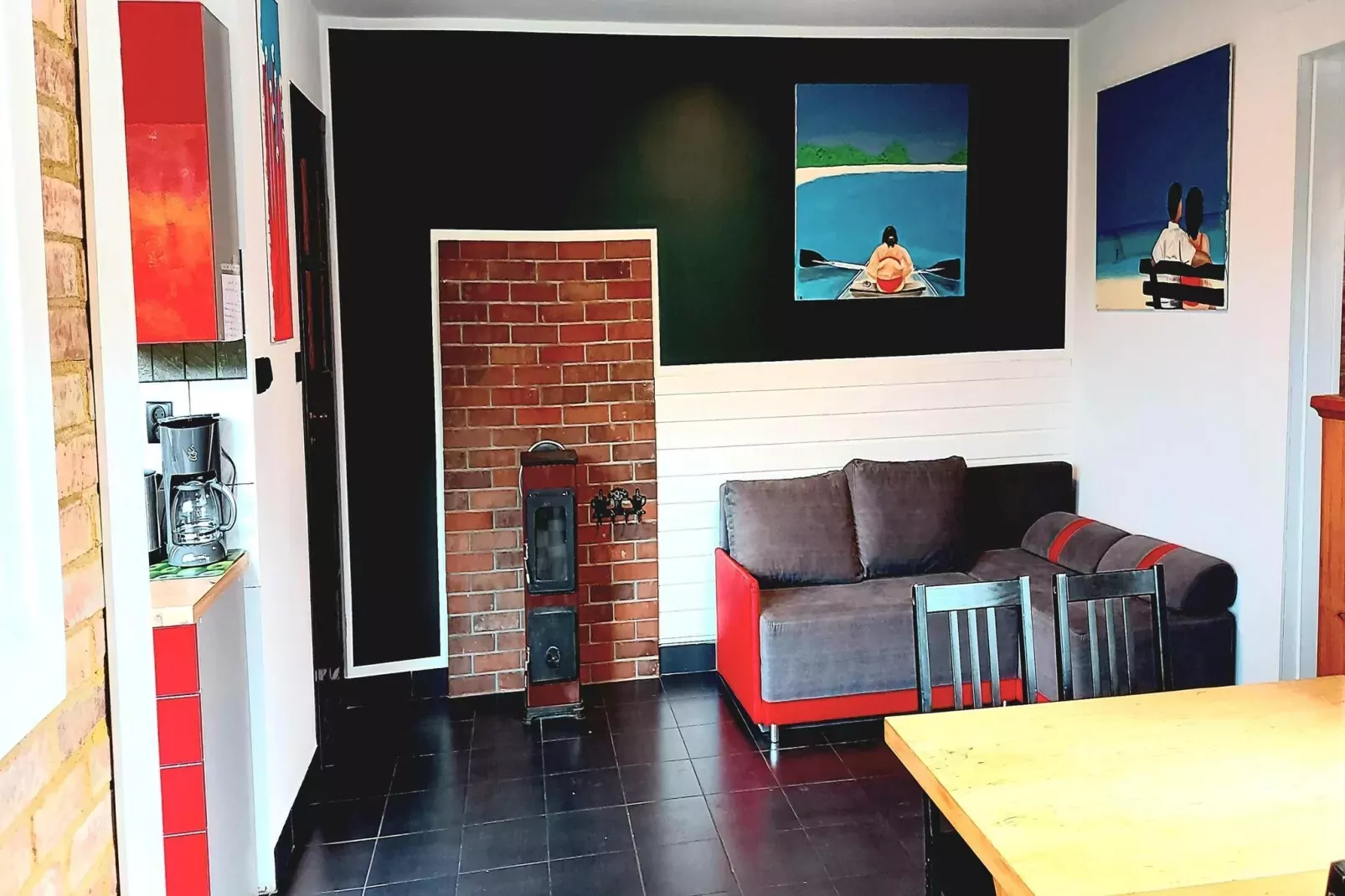 Holiday home Nowe Warpno Chick-Living room
