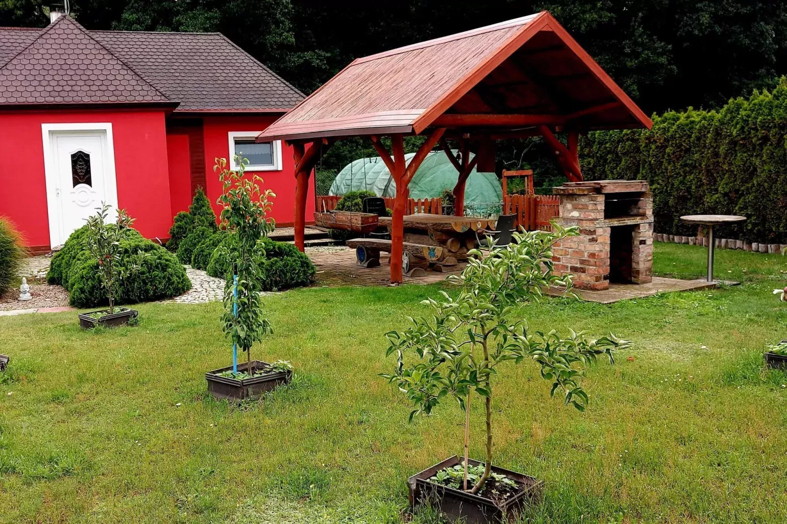 Holiday home Nowe Warpno Chick-Gardens summer