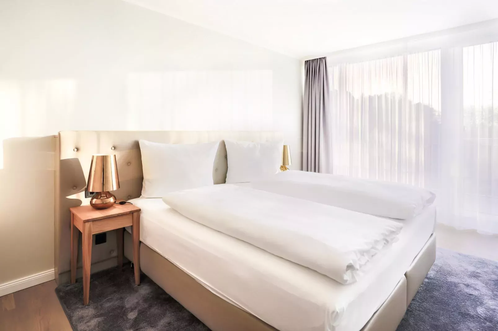 Apartments im MAREMÜRITZ Yachthafen Resort & Spa / Anker Penthouse Suite 2 Personen und 2 Kinder 3-15 Jahre-Bedroom