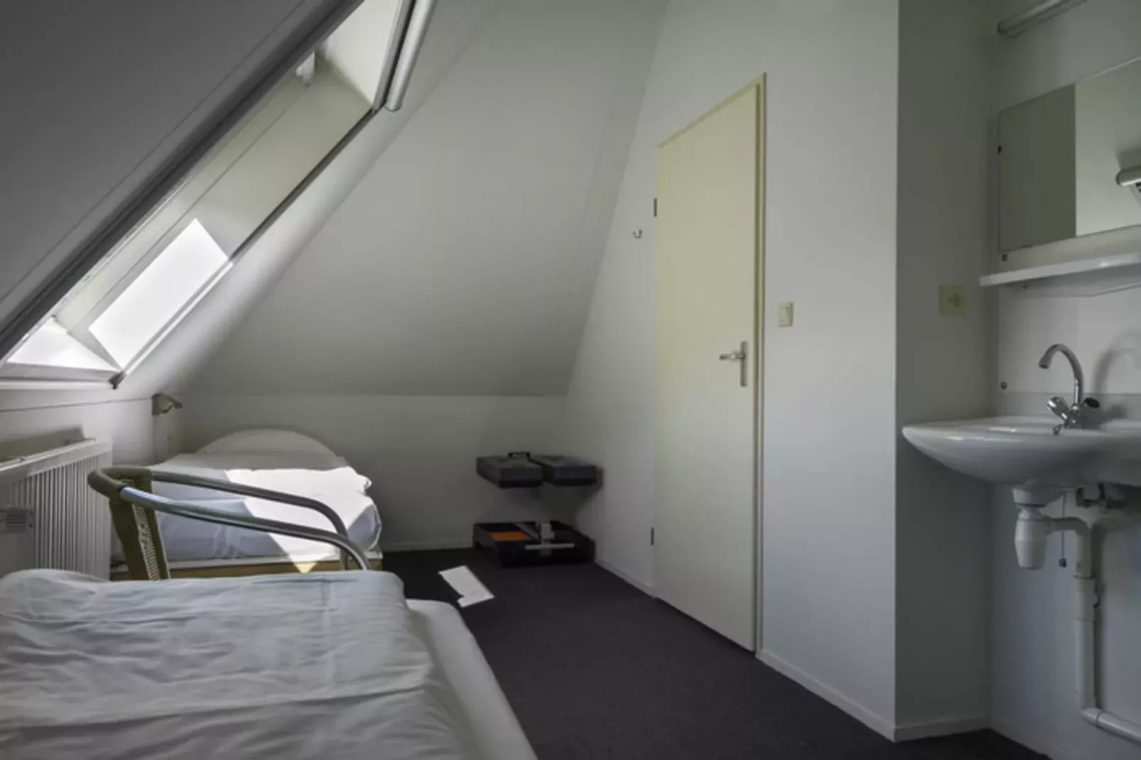 Skip Wellness de luxe met sauna-Schlafzimmer