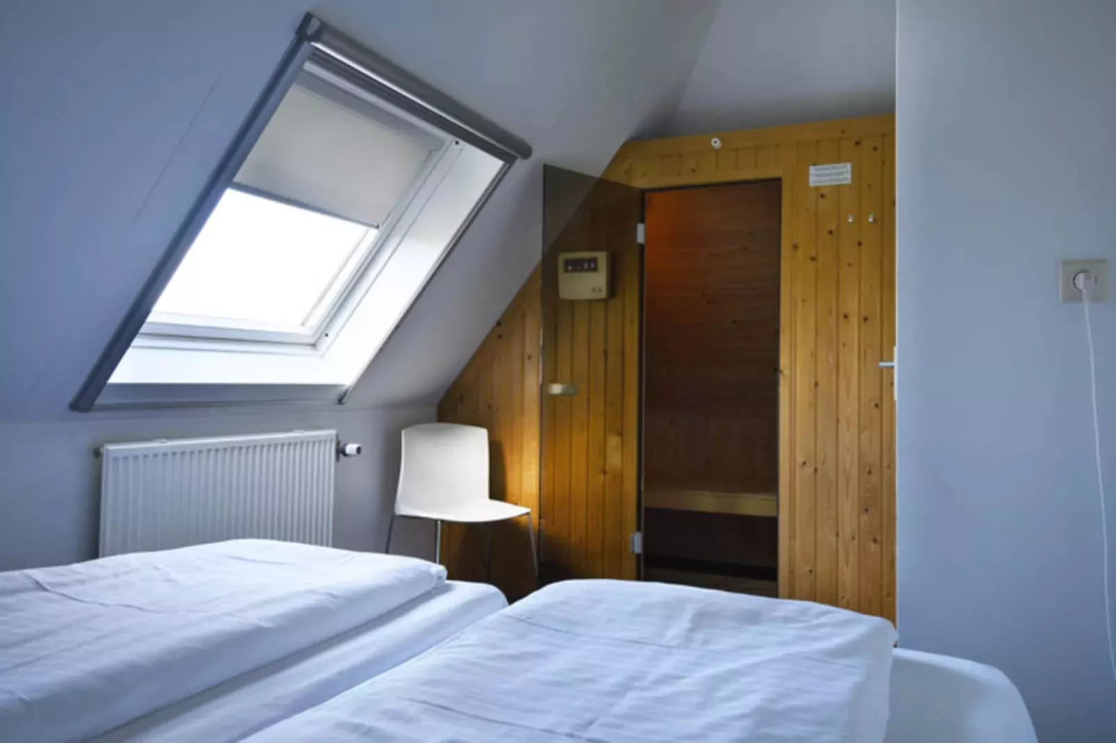 Skip Wellness de luxe met sauna-Schlafzimmer