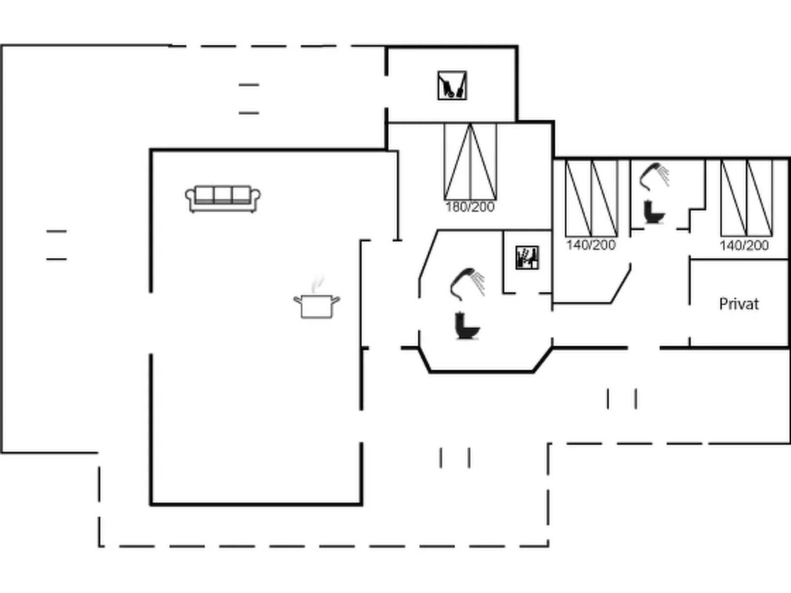 "Tomke" - 1.7km from the sea-Inside