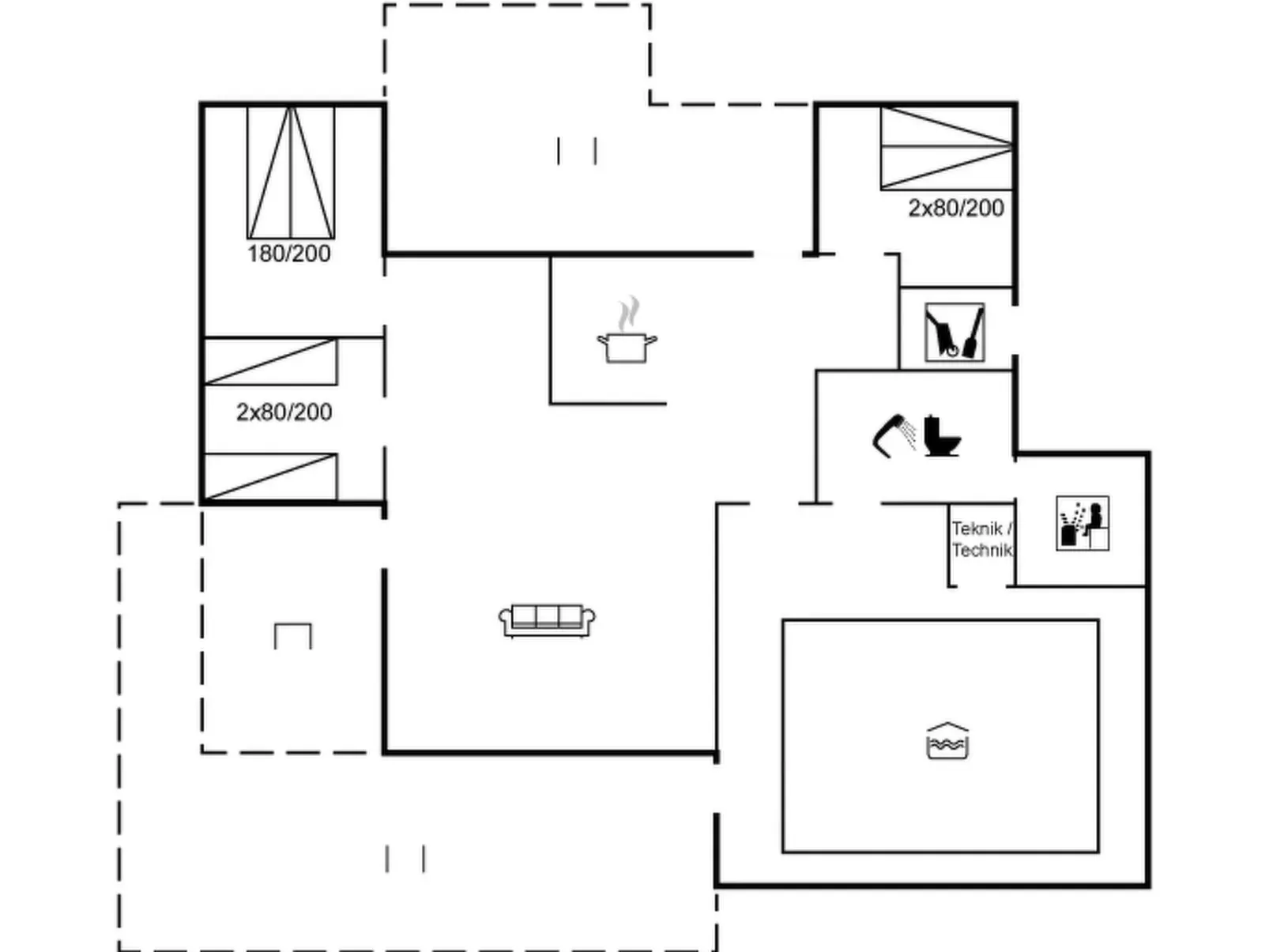 "Crista" - 500m from the sea-Inside