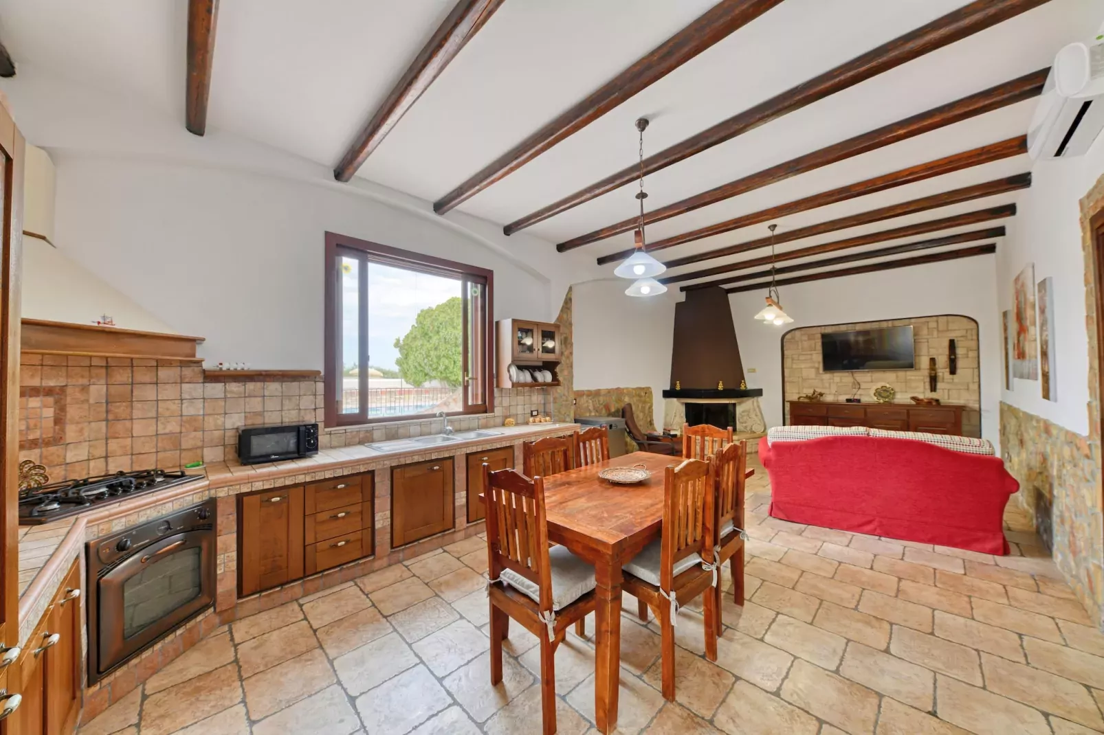 Villa Parisi mit Privatpool Siracusa-Kitchen