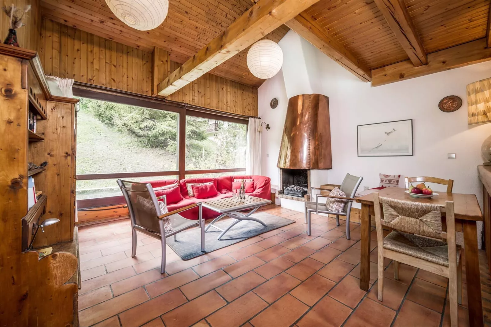 Chalet Val Rogoney-Living room