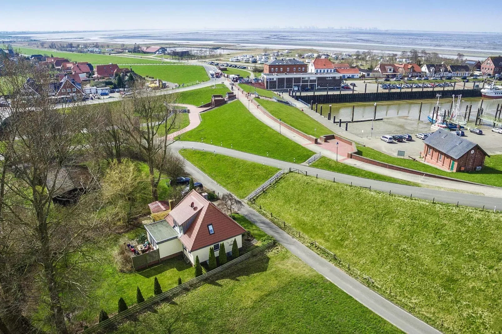 Krabbenfischerhaus Fedderwardersiel-Gebiete Sommer 5 km