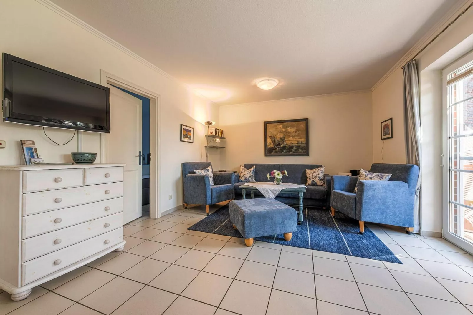 Komfort-Fewo EG 56 qm behindertenfreundlich-Living room