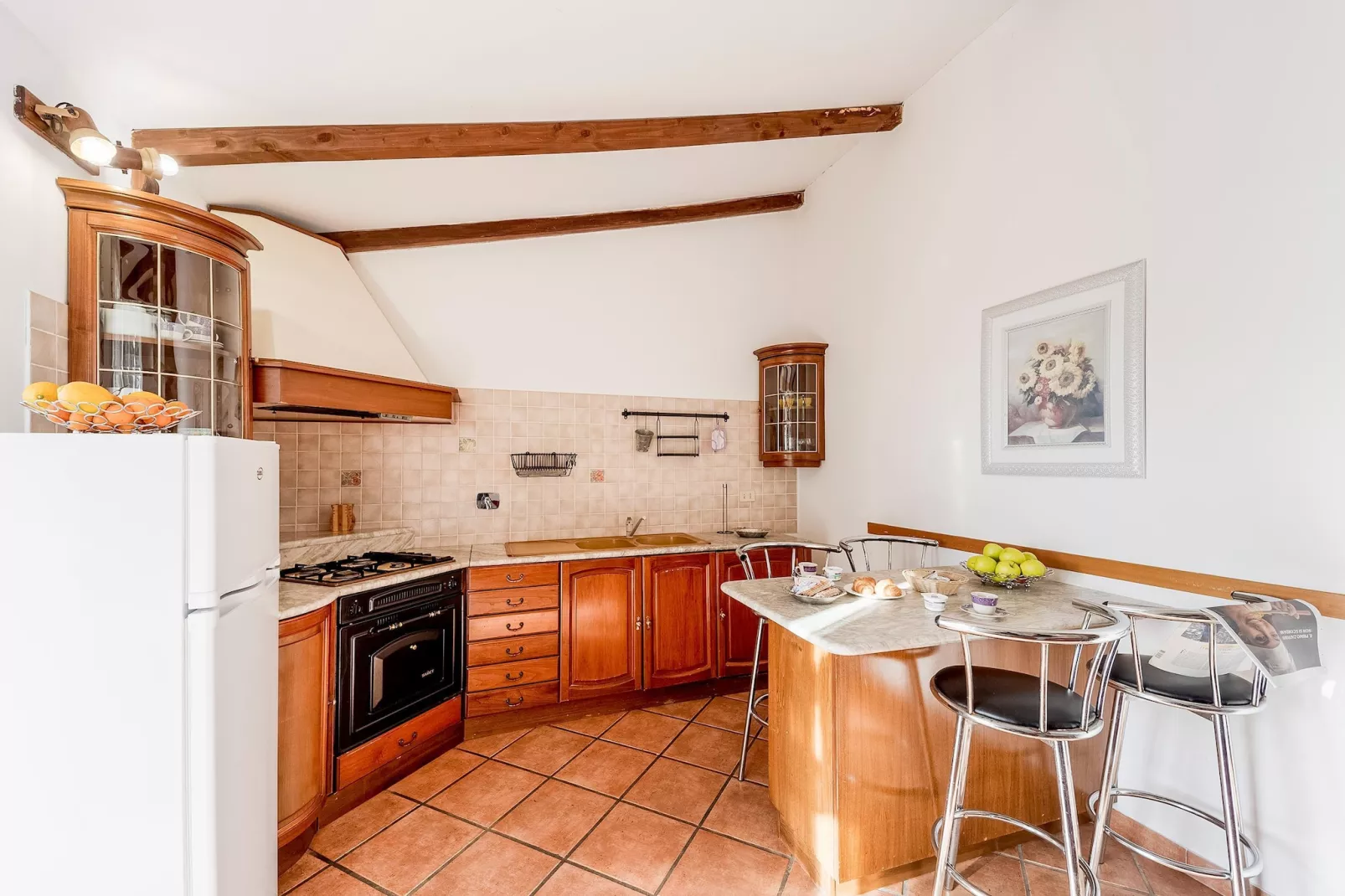 Agriturismo Le Mimose Imperia TWO-ROOM APARTMENT 4 PAX - B4-Kitchen