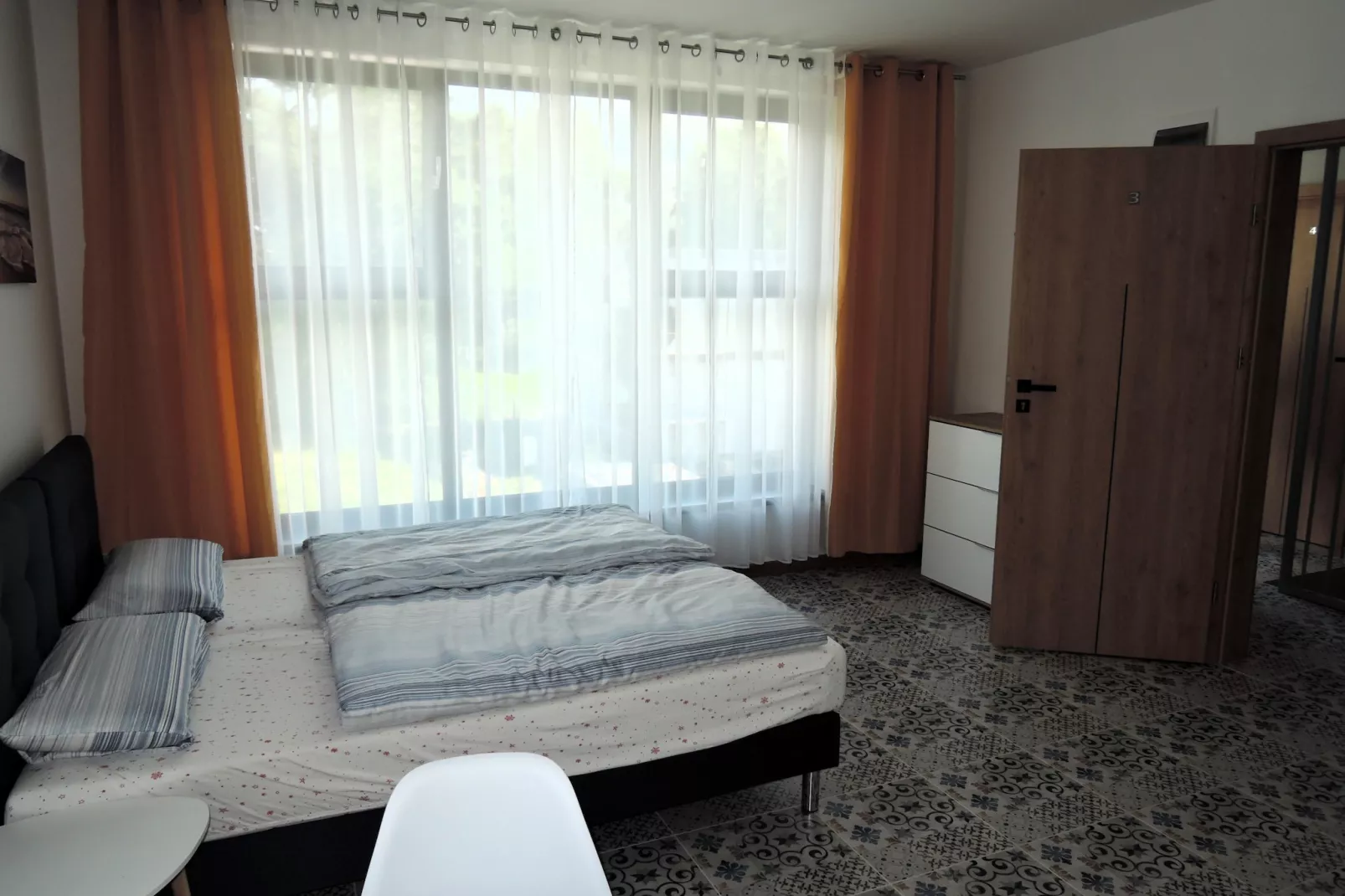 Apartament na 1 piętrze dla 3 osób-Bedroom