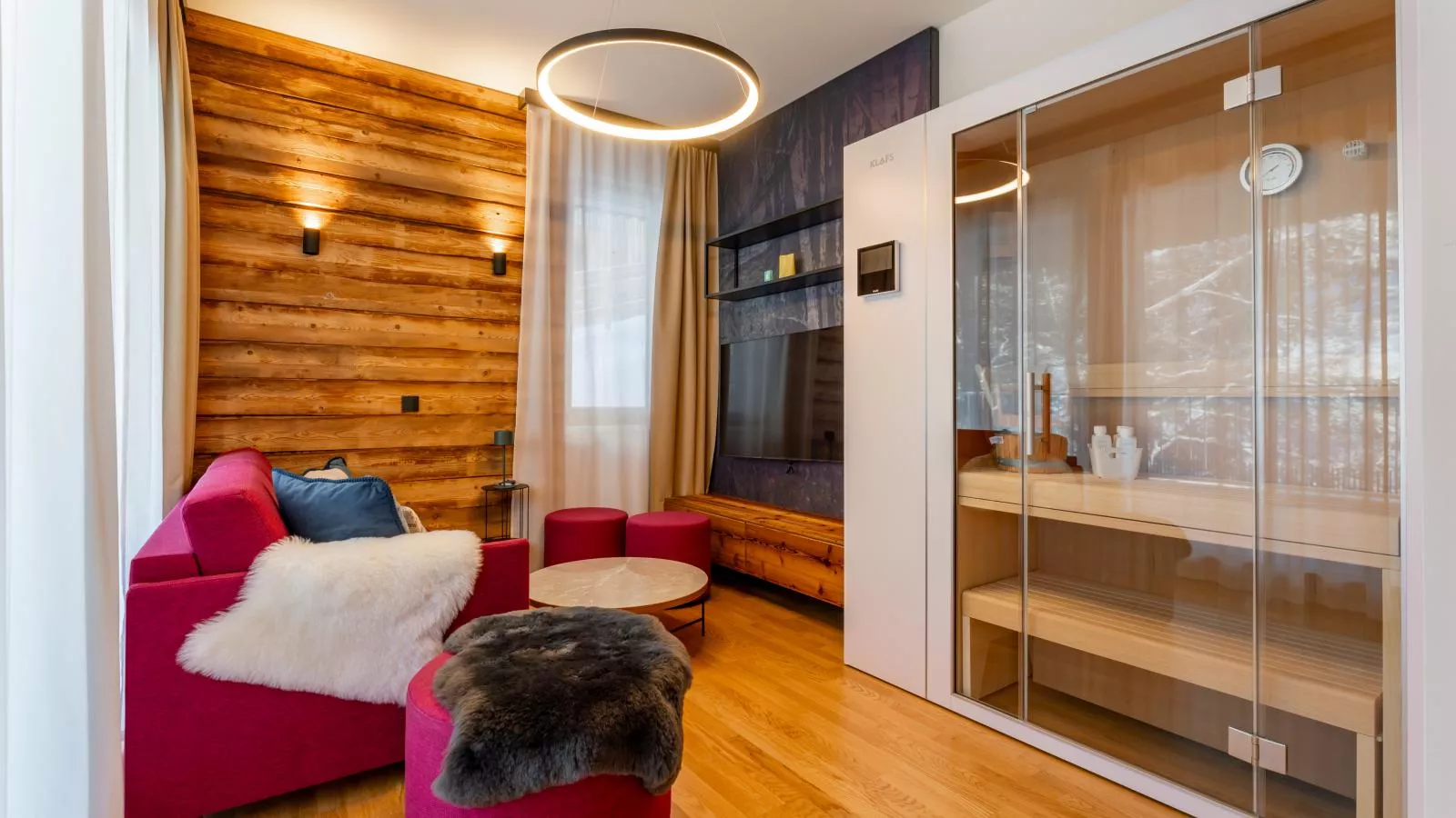 Zirbenlodge Sonnenalpe Nassfeld-Living room