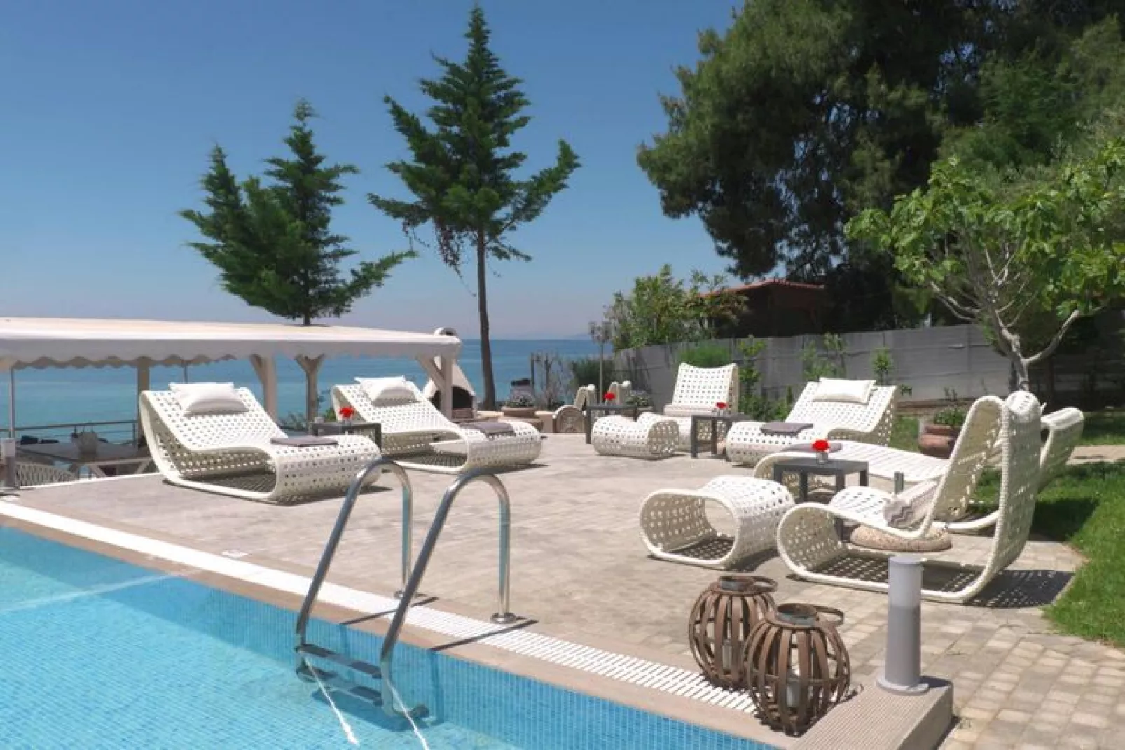 Holiday residence Acrotel Athena Villas, Elia Beach-1-bedroom-apartment ground floor-Piscine