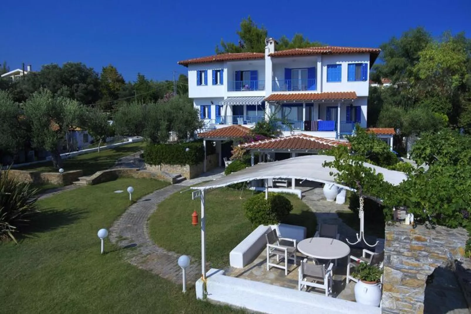 Holiday residence Acrotel Athena Villas, Elia Beach-1-bedroom-apartment ground floor-Extérieur été