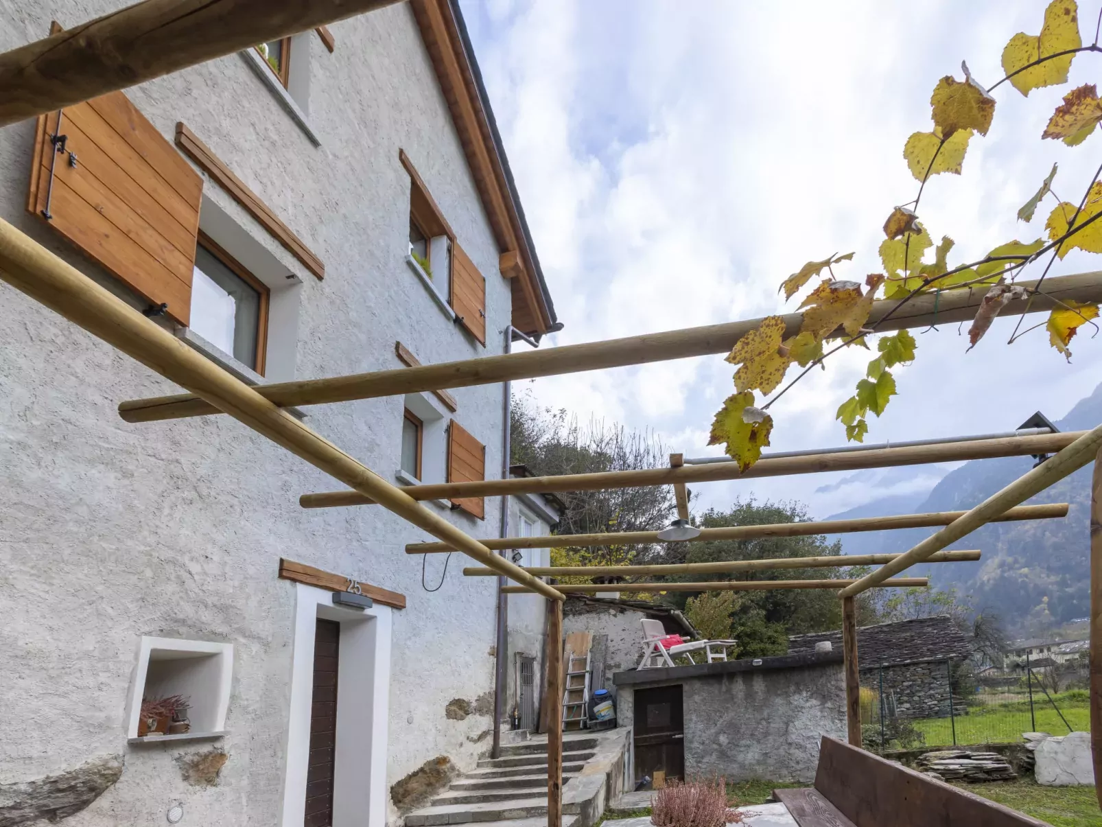 Borgonuovo Waterfall's House-Outside