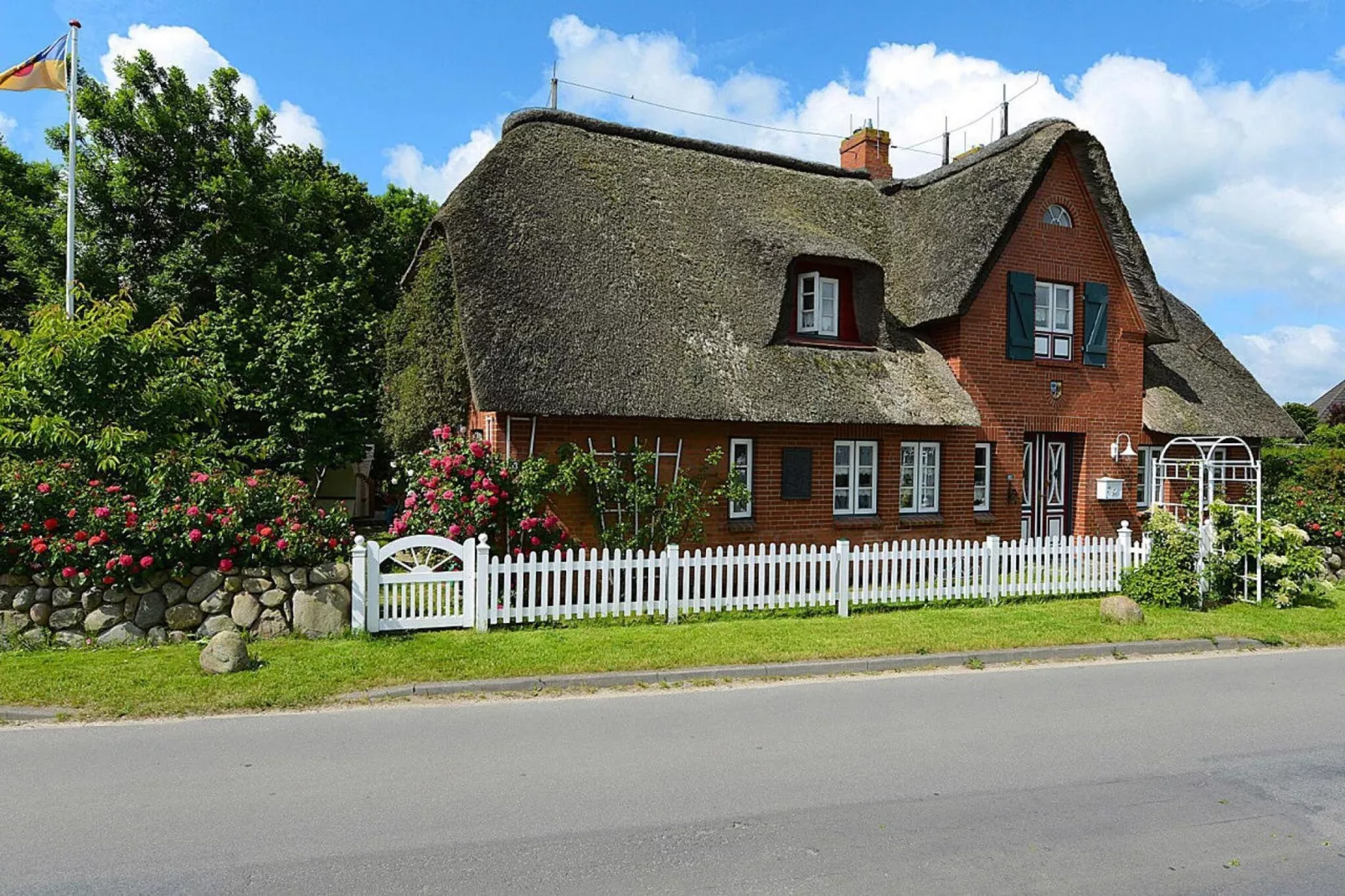 Ferienwohnung in  Oevenum auf Föhr - Wohnung 3-Außenbereich Sommer