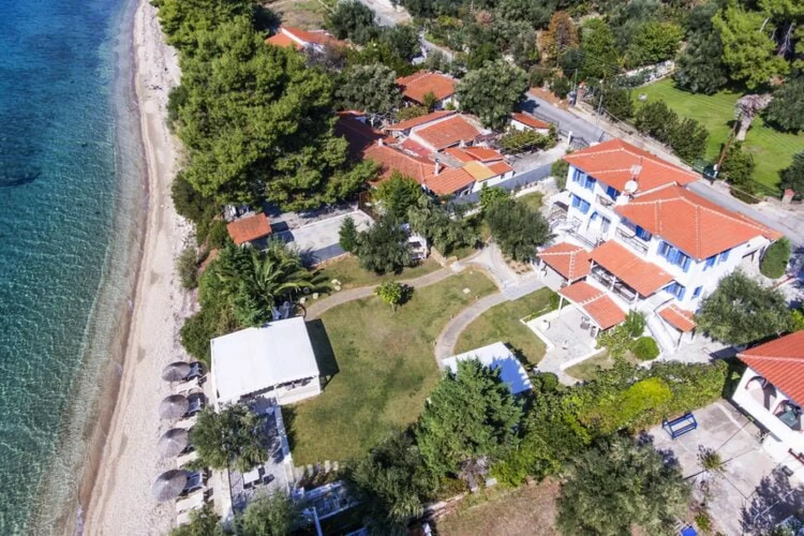 Holiday residence Acrotel Athena Villas, Elia Beach-1-bedroom-apartment ground floor-Extérieur été
