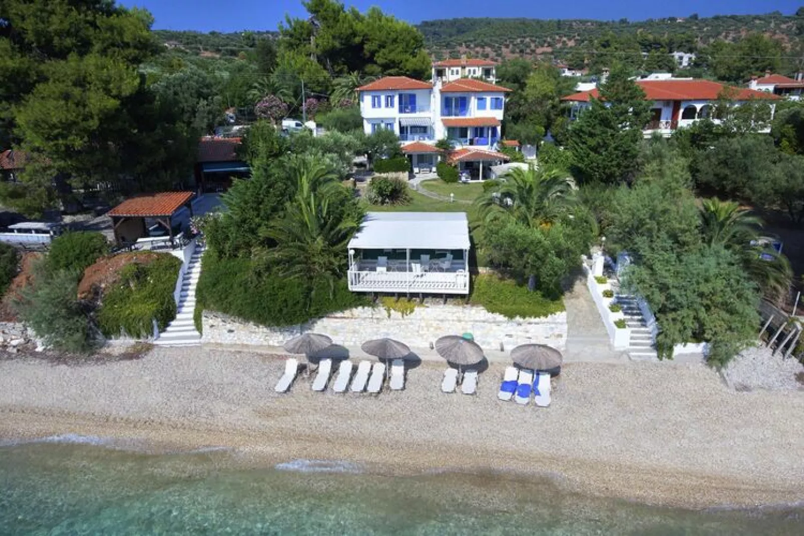 Holiday residence Acrotel Athena Villas, Elia Beach-1-bedroom-apartment ground floor-Extérieur été