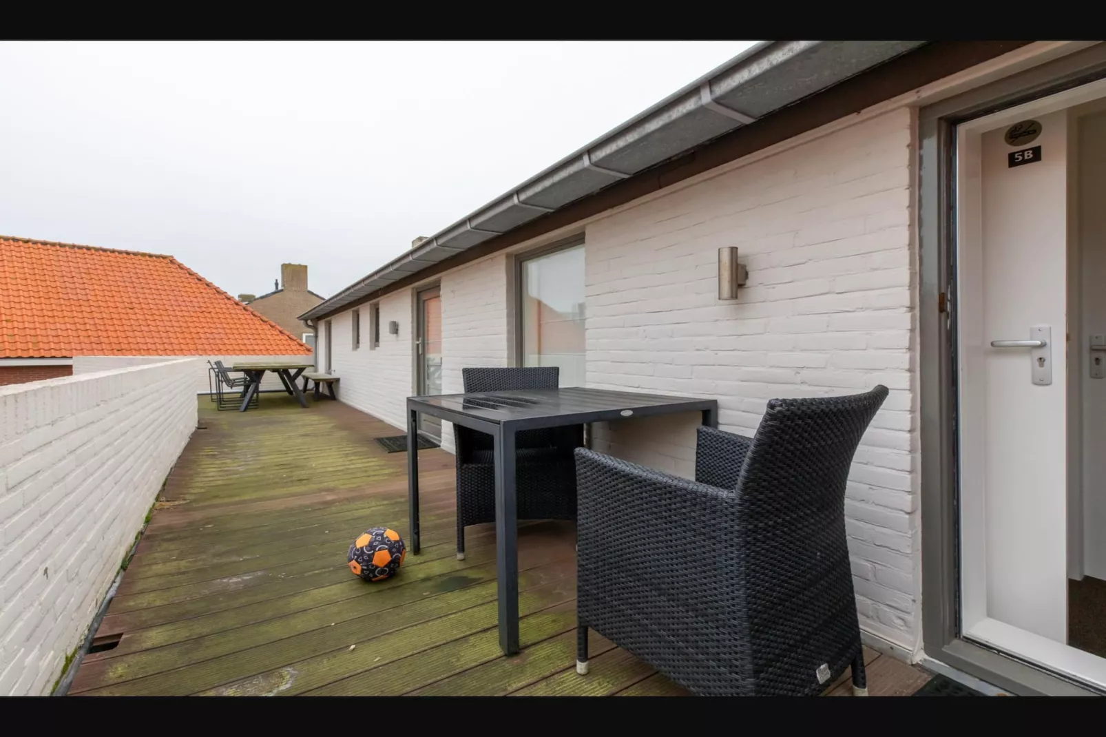 Overnachten in Zoutelande  Comfortabel Appartement Langstraat 5A-Balcon-terrasse