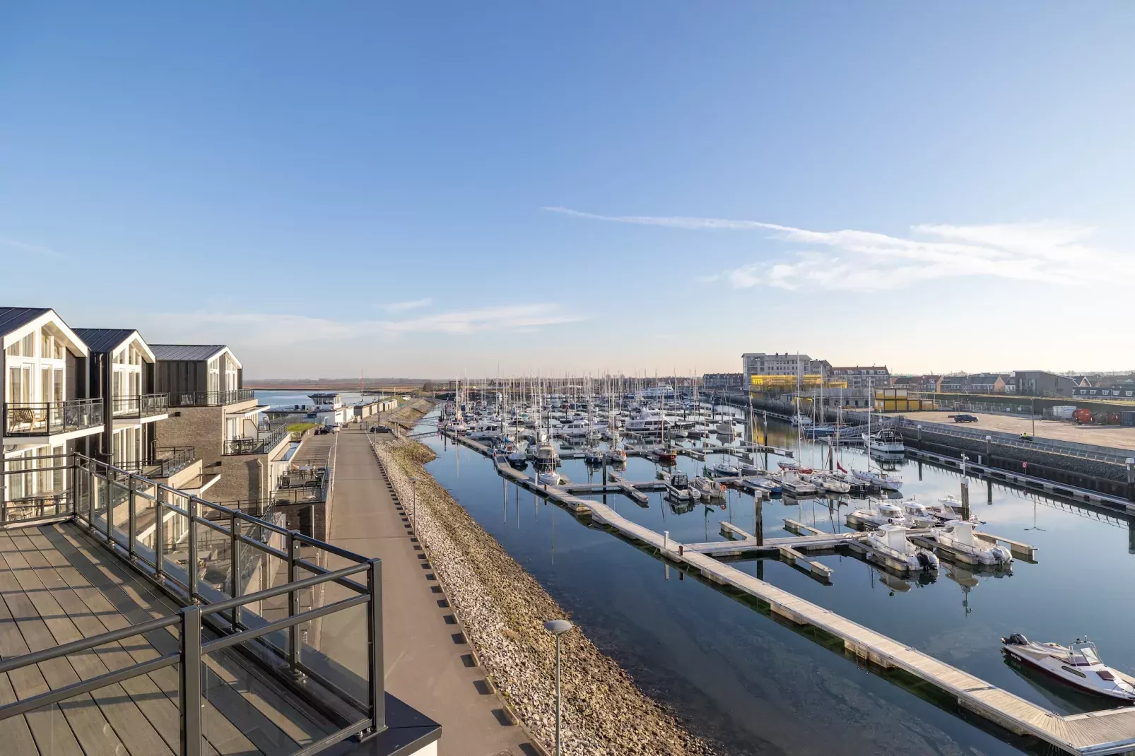 Appartement Vista Maris - Havenweg 8-48  Sint-Annaland-Aussicht Sommer
