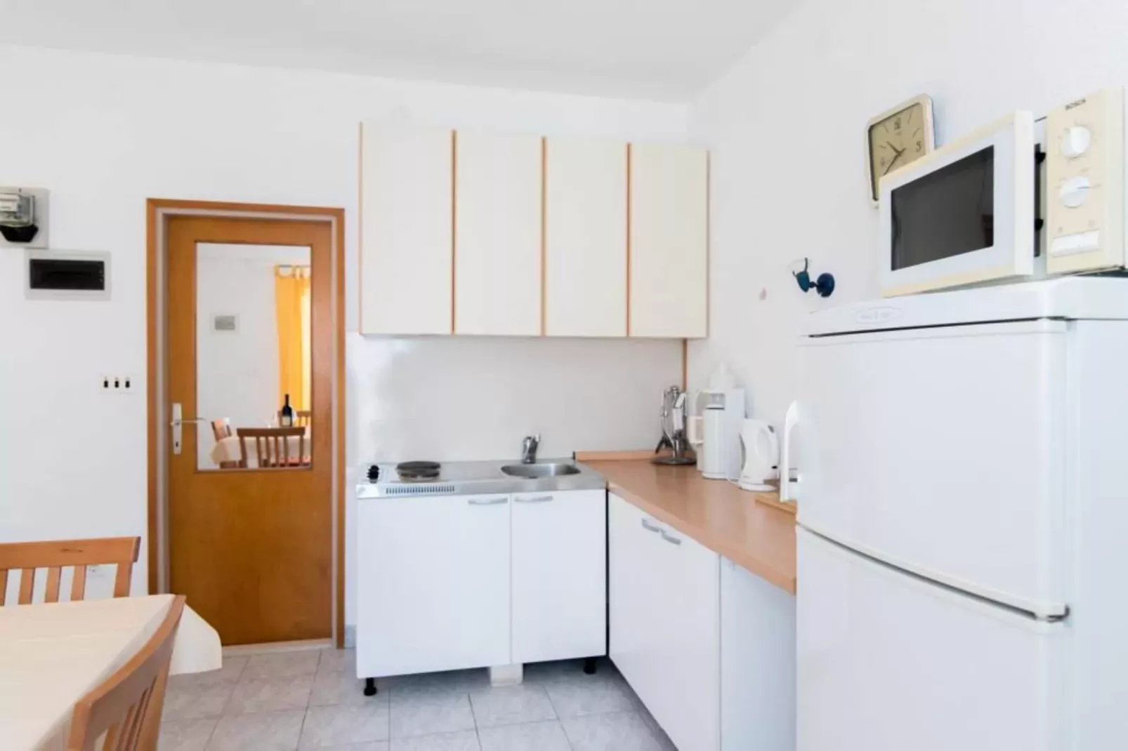 Apartments Veve - One Bedroom Apartment with Terrace Sea View(Nensi) (ST)-Cuisine