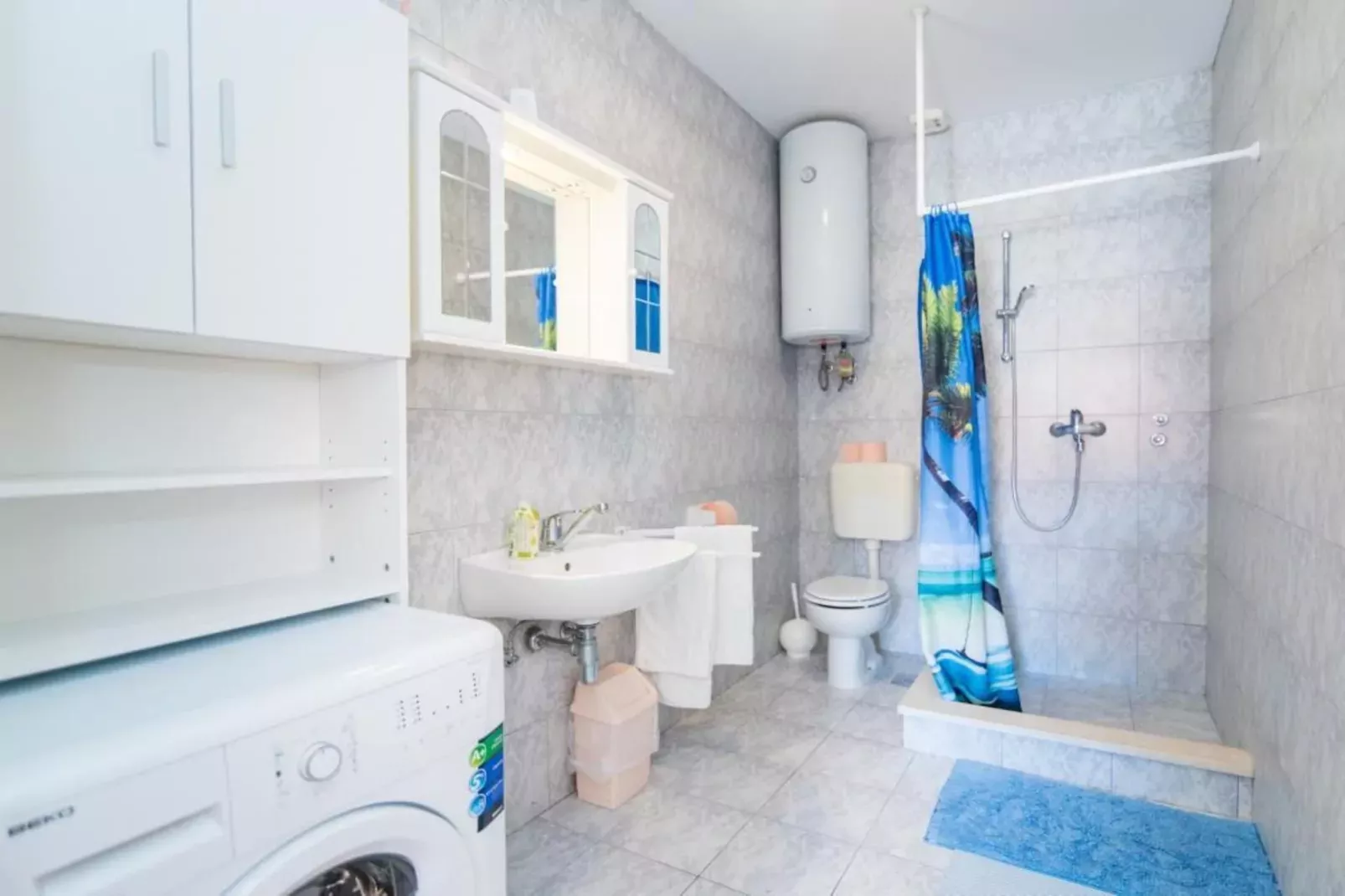 Apartments Veve - One Bedroom Apartment with Terrace Sea View(Nensi) (ST)-Salle de bain